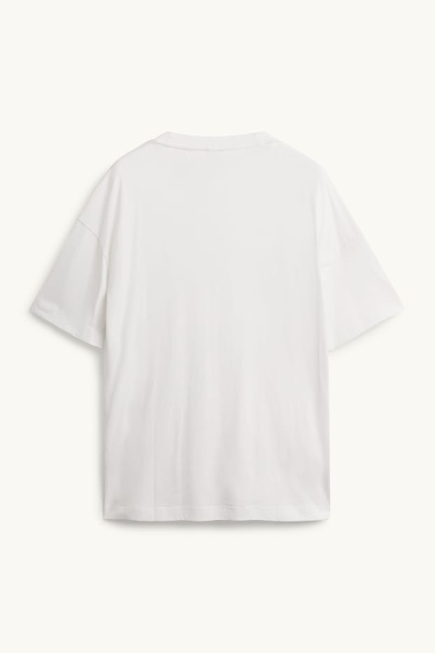 Damen - T-Shirt - Regular Fit - schneeweiß