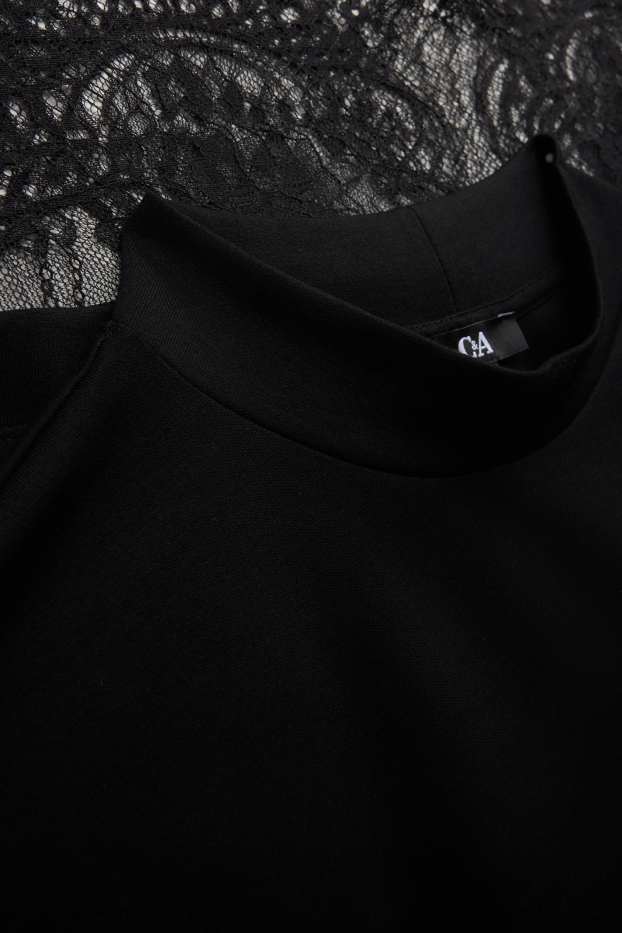 Damen - T-Shirt - Regular Fit - schwarz