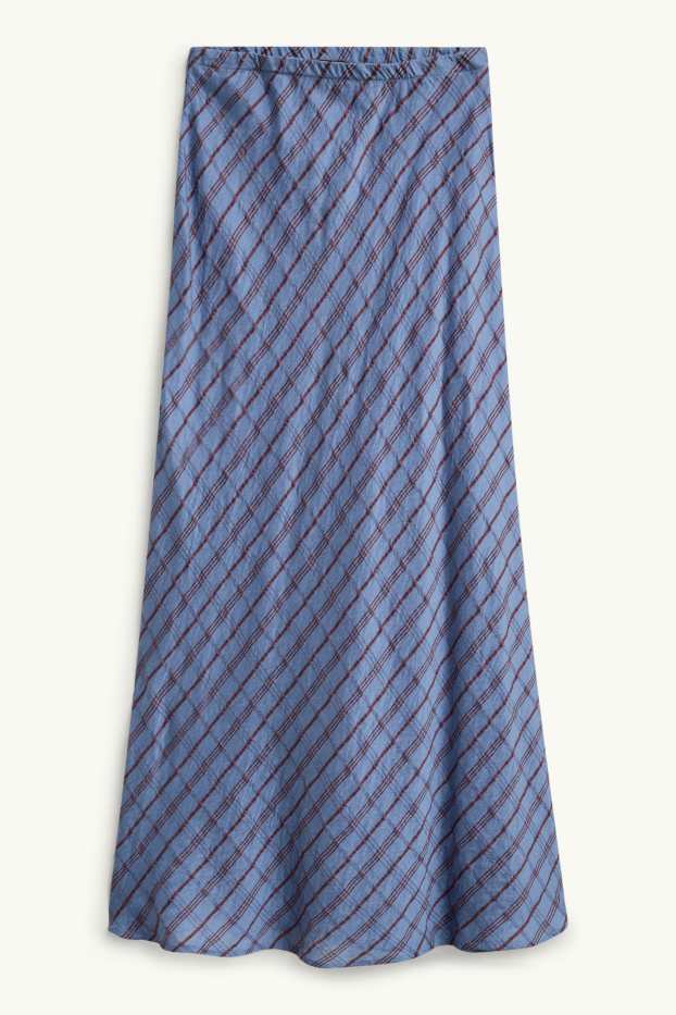 Women - Skirt - patterned - blue