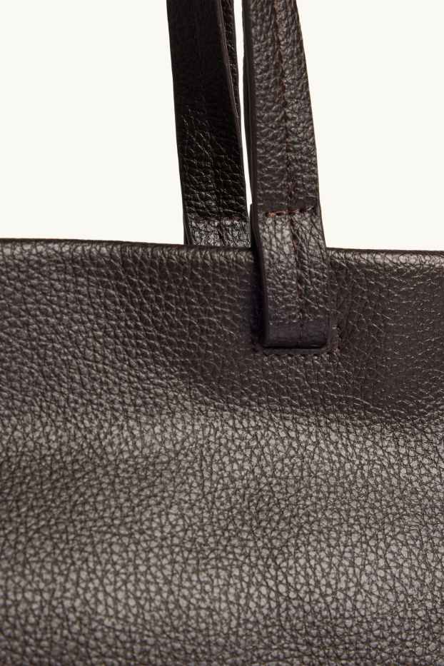 Donna - Shopper grande - similpelle - marrone scuro