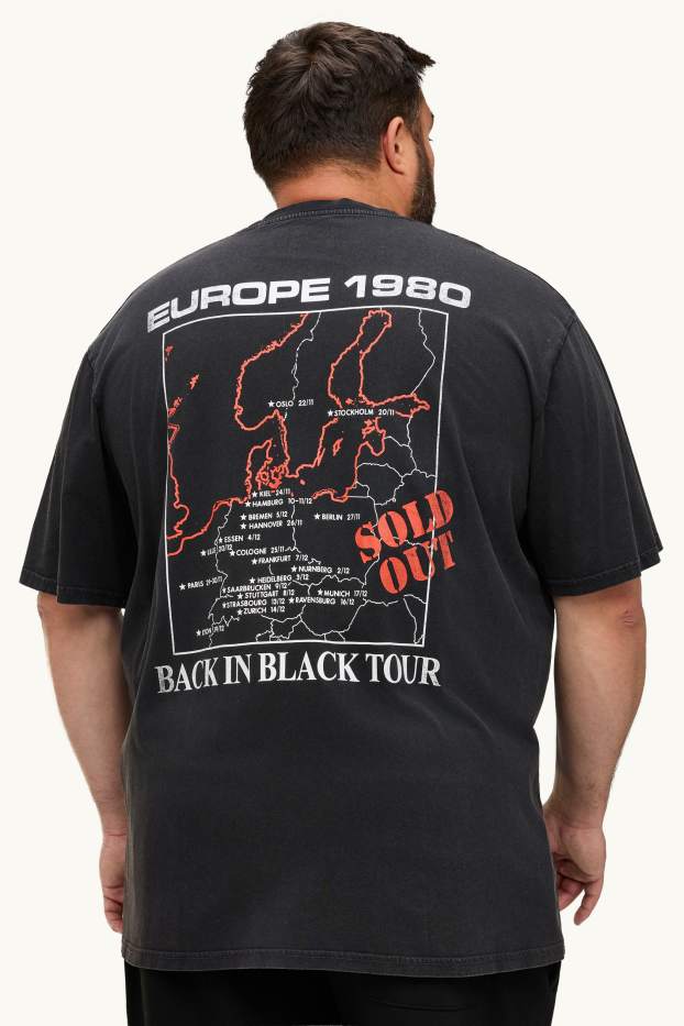 Hommes - T-shirt - relaxed fit - AC/DC - noir