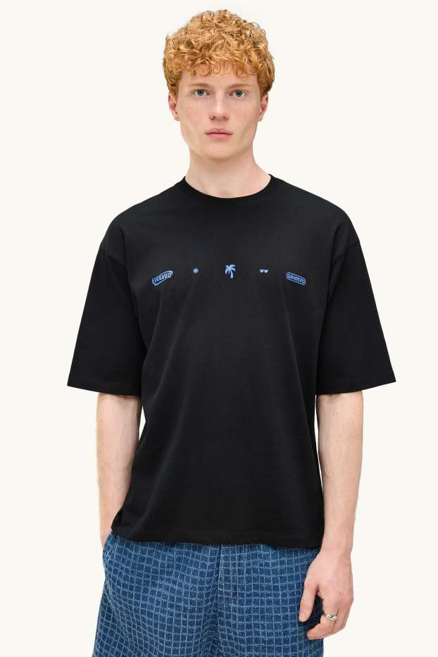 Home - Samarreta de màniga curta - relaxed fit - negre