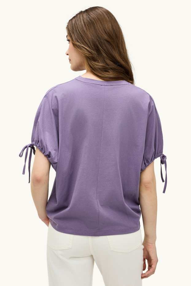 Femmes - T-shirt - relaxed fit - violet