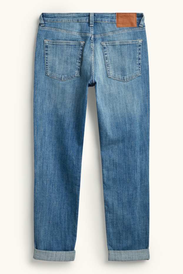 Damen - Boyfriend Jeans - Mid Waist - jeansblau