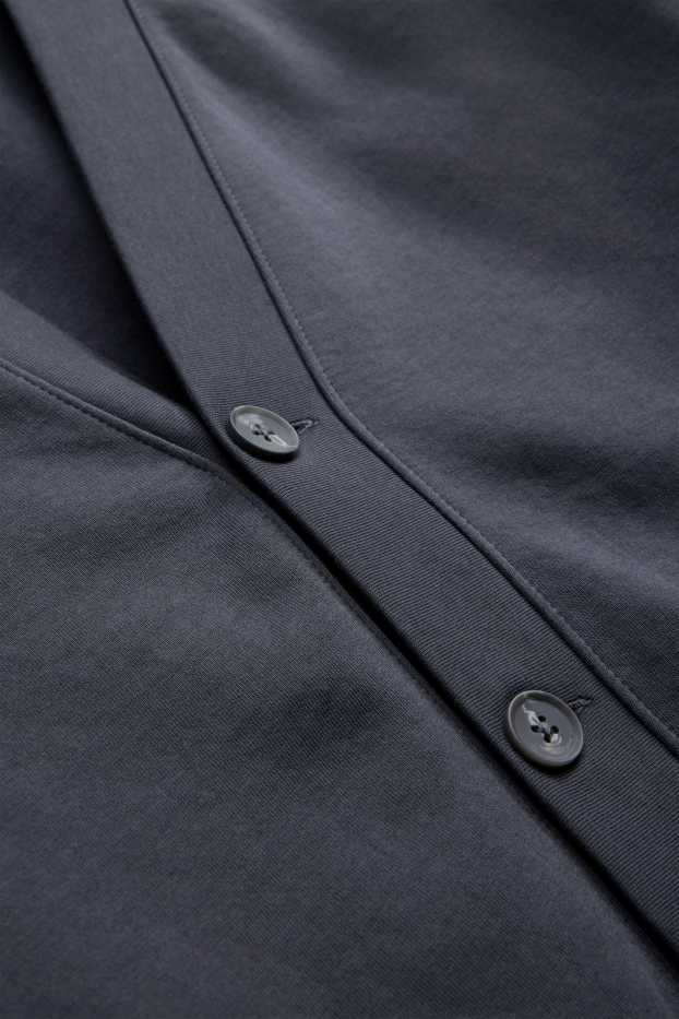 Herren - Strickjacke  - dunkelgrau