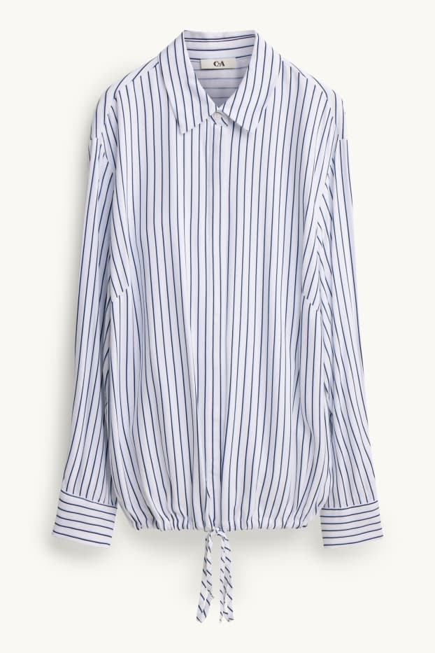 Dona - Brusa - de ratlles - blanc/blau