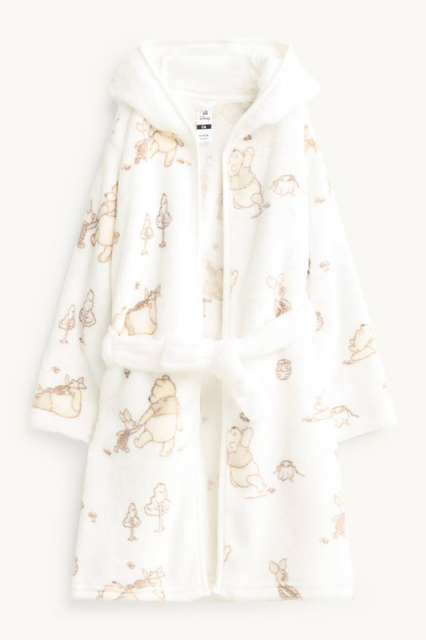 Bébés garçons - Winnie l'ourson - peignoir en éponge pour bébé avec capuche - blanc