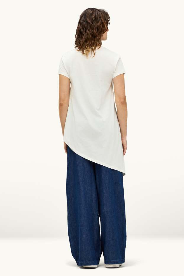 Damen - T-Shirt - Regular Fit - weiß