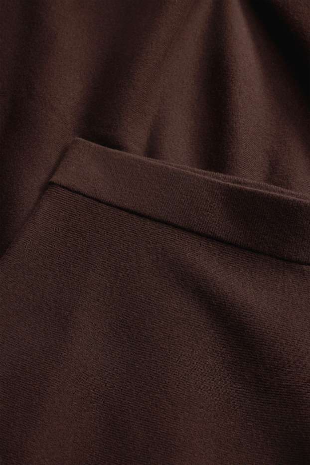 Femmes - Jupe de maille - marron foncé