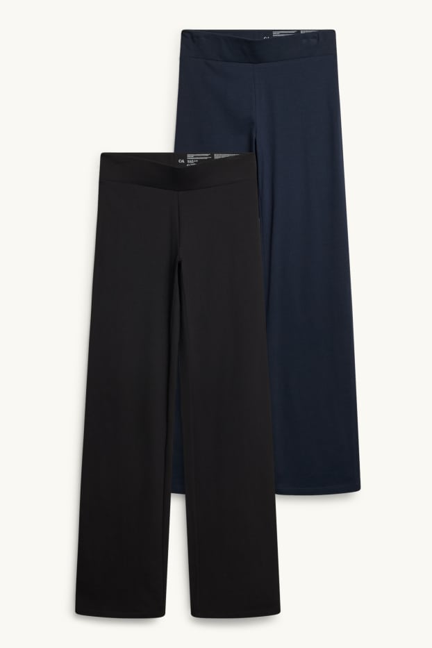 Dona - Paquet de 2 - straight leggings - negre
