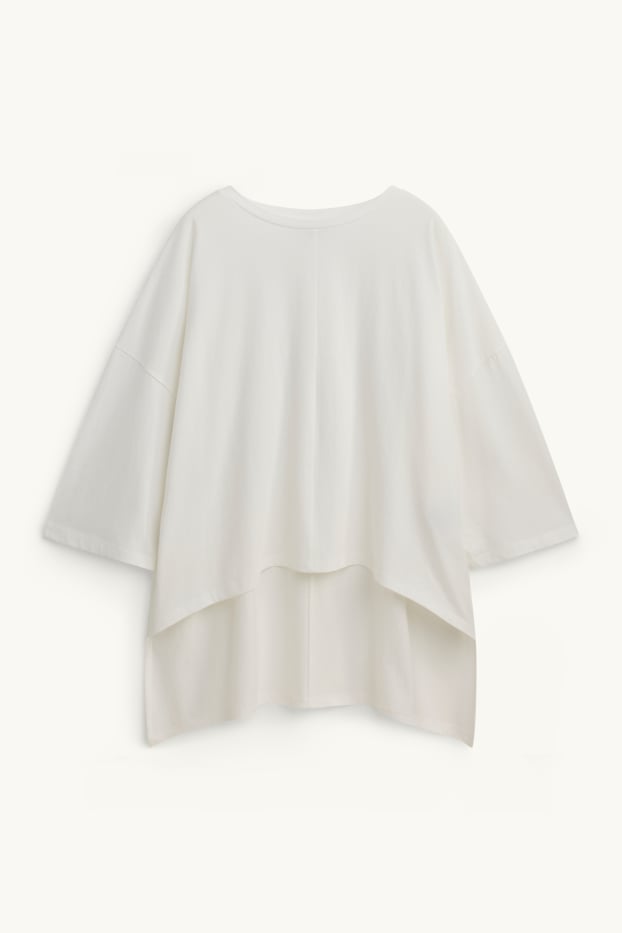 Dames - T-shirt - regular fit - wit