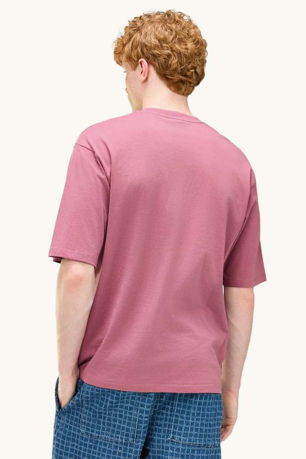 Bărbați - Tricou - supradimensionat - mov