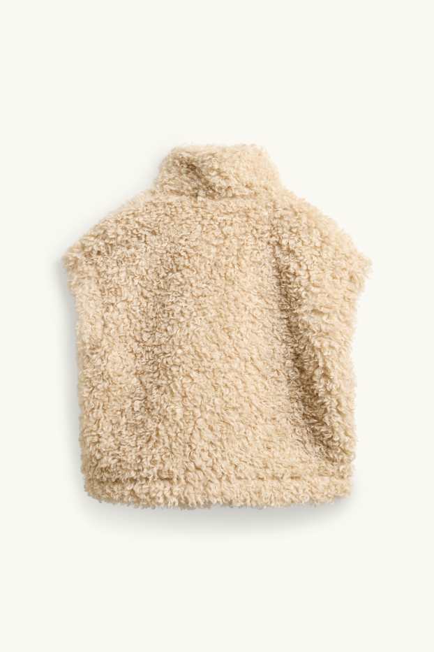 Dames - Omkeerbaar vest - beige