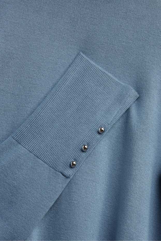 Damen - Feinstrick-Pullover - blau