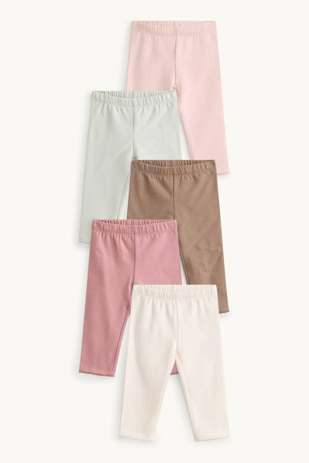 Nadó nena - Paquet de 5 - leggings per a nadó - rosa