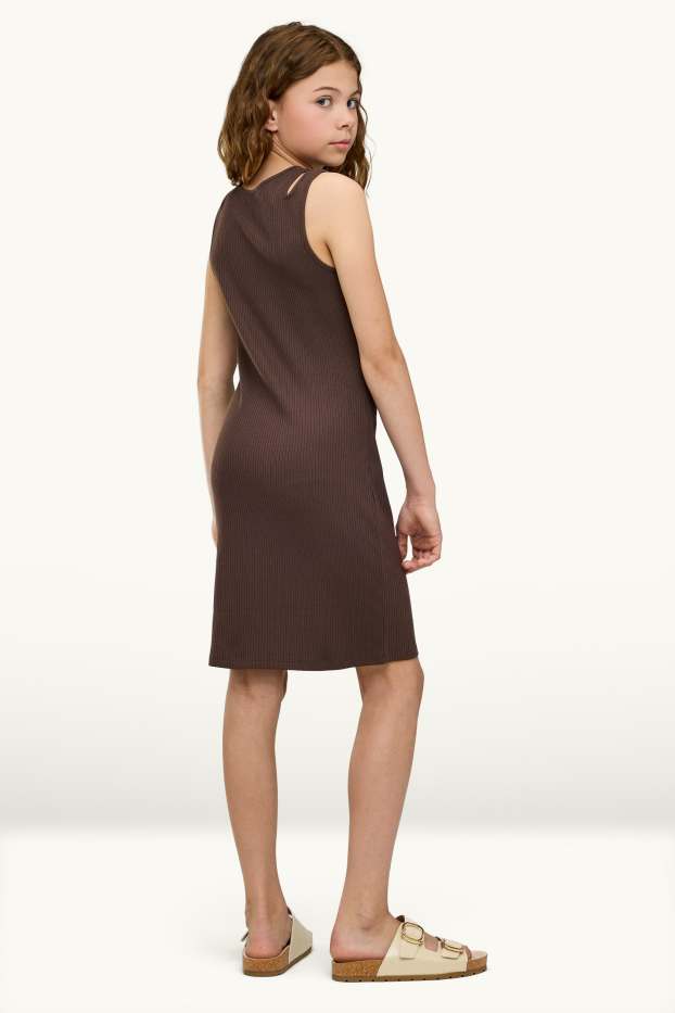 Copii - Fete - Rochie - reiat - maro