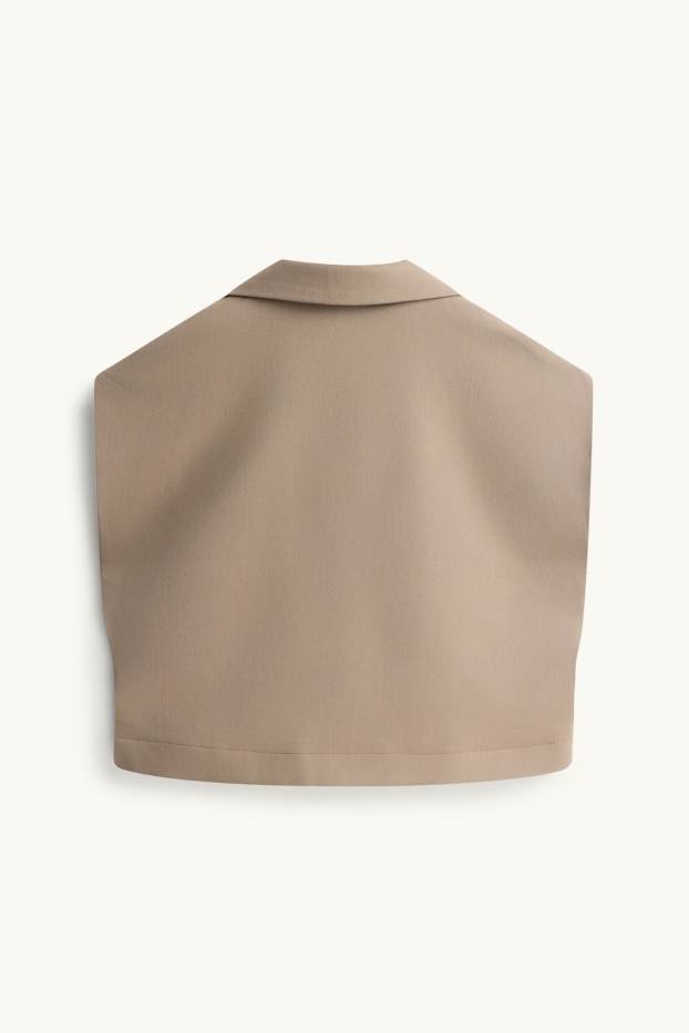 Donna - Gilet abbottonato - beige