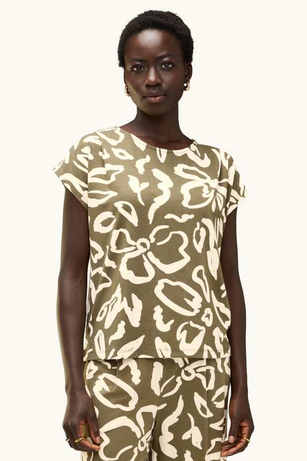 Mujer - Camiseta - regular fit - caqui