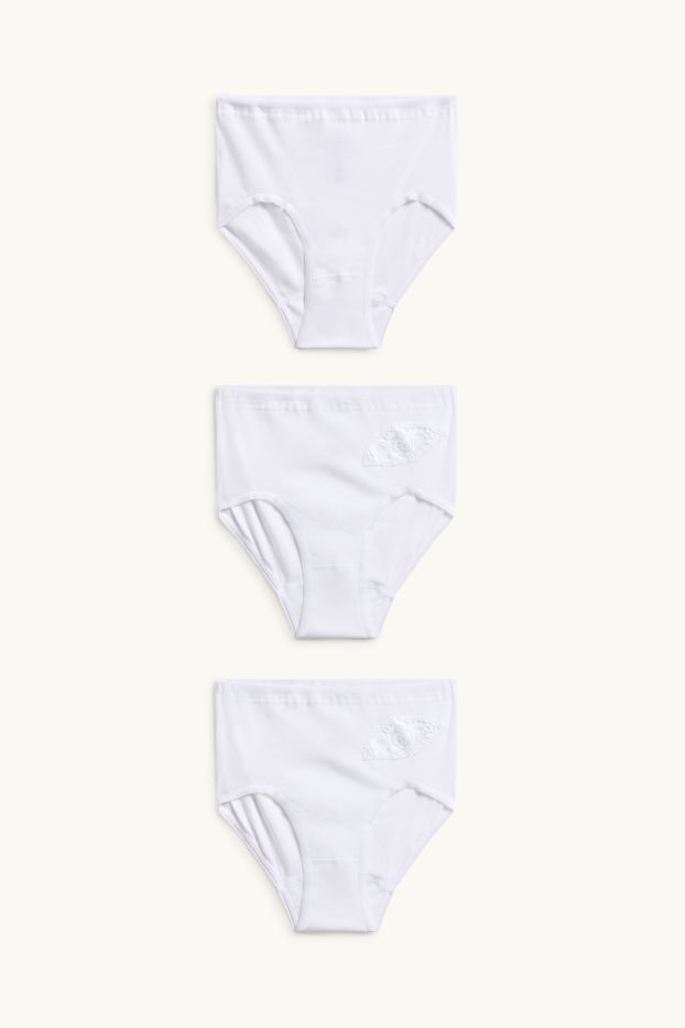 Damen - Multipack 3er - Slip - weiß