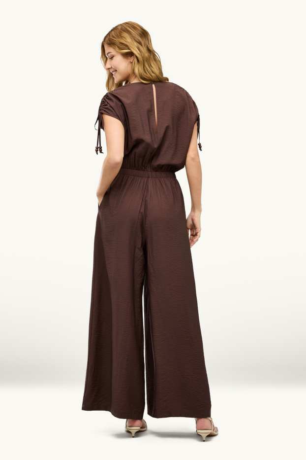 Dames - Jumpsuit - bruin
