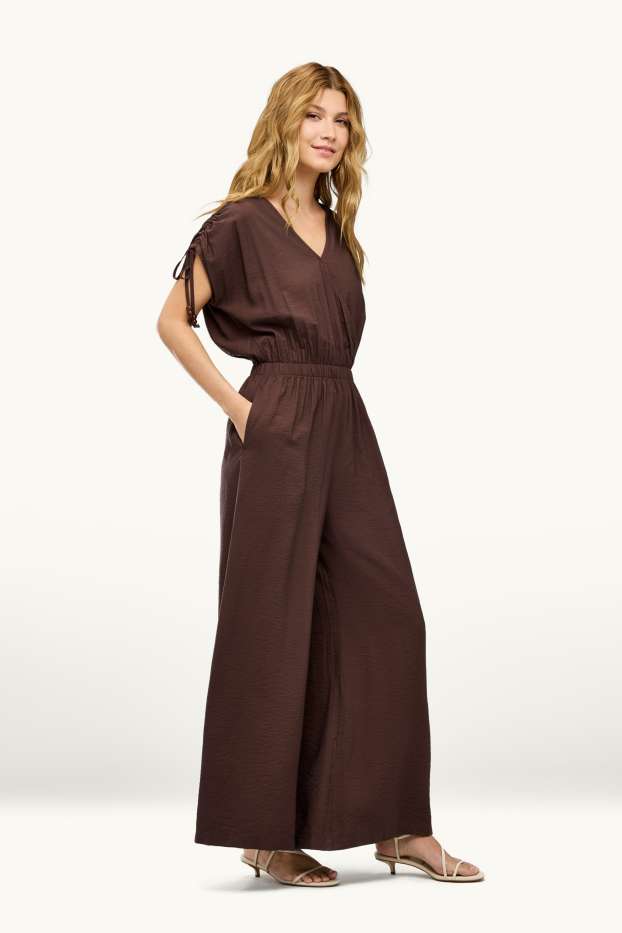 Dames - Jumpsuit - bruin