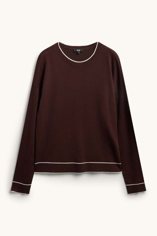 Donna - Maglione - marrone scuro