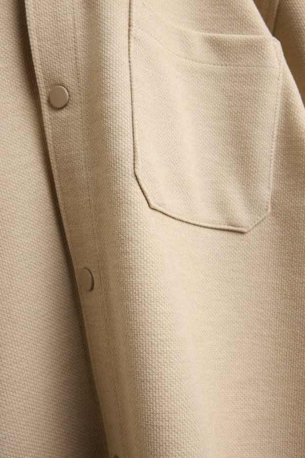 Kinder Buben - Hemdjacke - hellbraun