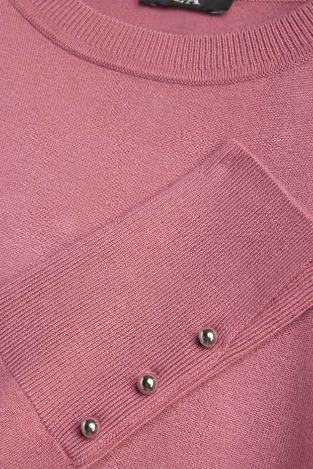 Damen - Feinstrick-Pullover - flieder