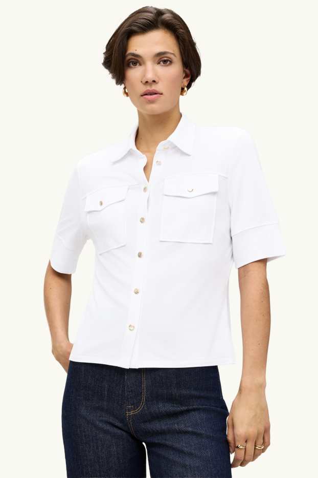 Women - Shirt blouse - white