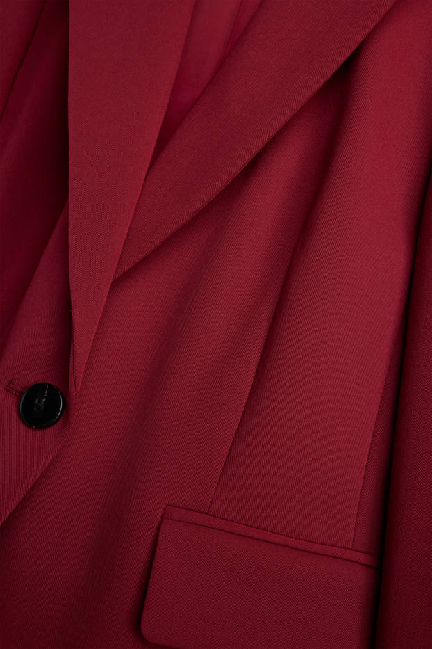 Femmes - Blazer de bureau - slim fit - rouge