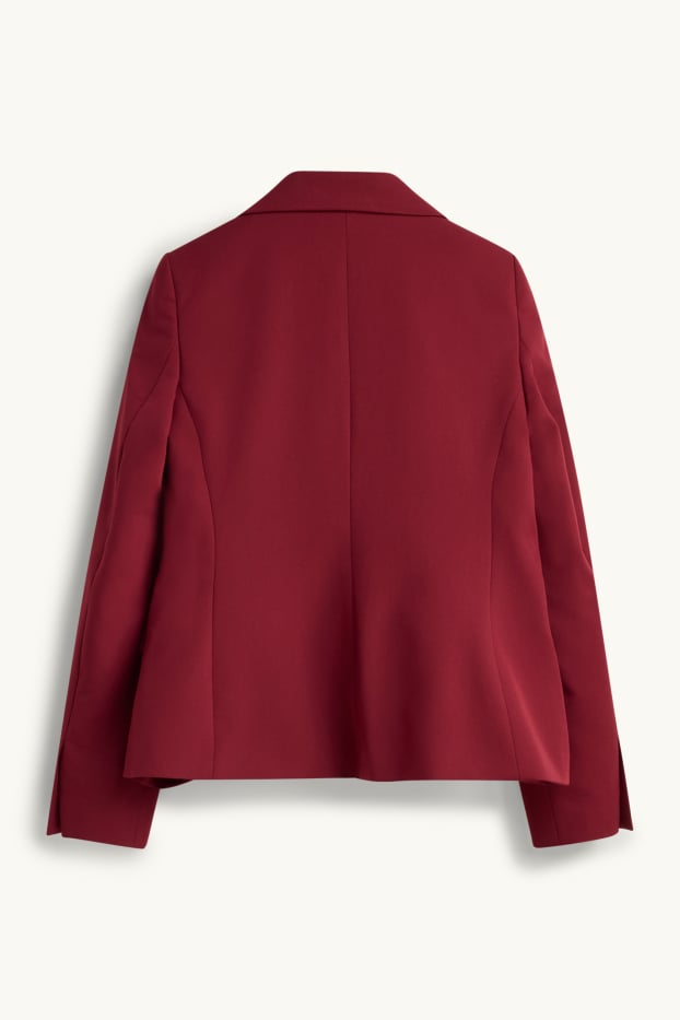 Femmes - Blazer de bureau - slim fit - rouge