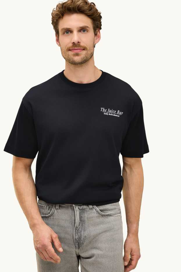 Home - Samarreta de màniga curta - relaxed fit - negre