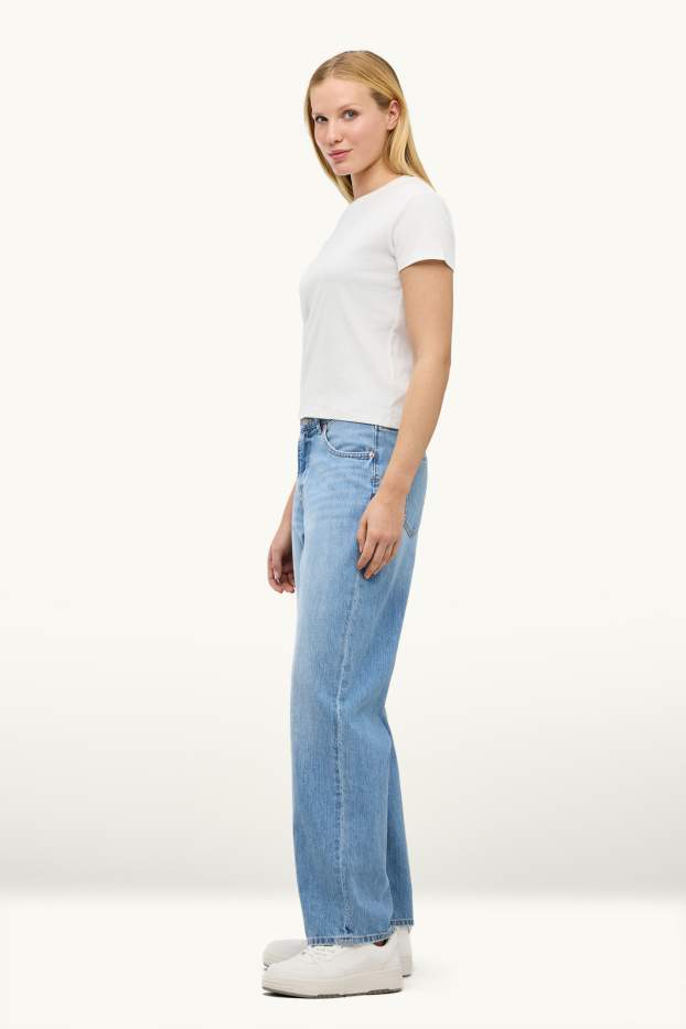 Femmes - Baggy jean - mid waist - jean bleu clair