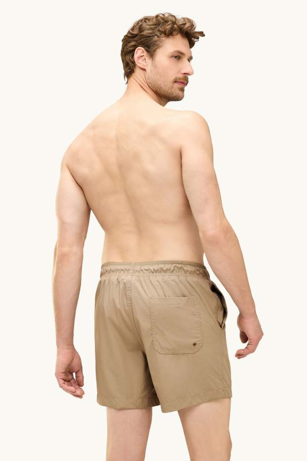 Herren - Badeshorts - 2-in-1-Look - beige