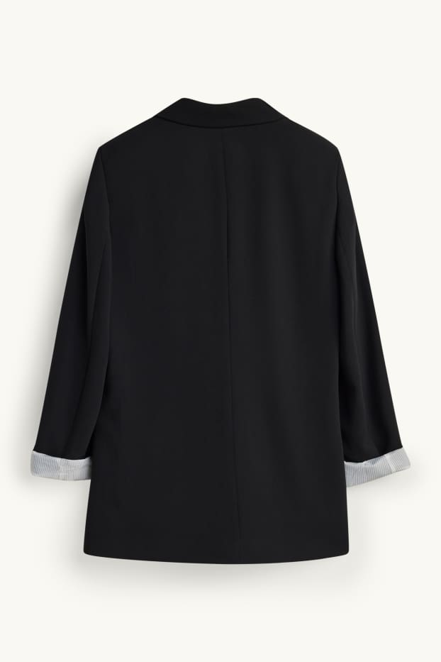 Damen - Longblazer - Regular Fit - schwarz