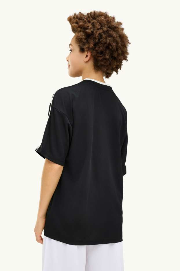 Kinderen: jongens - Set van 2 - T-shirt - wit / zwart