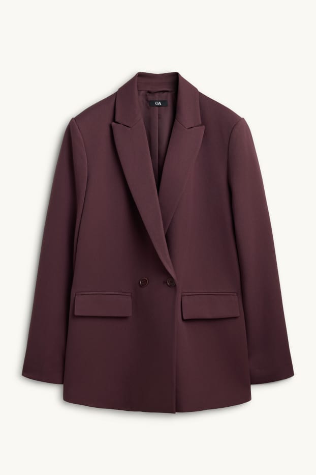 Femei - Blazer office - regular fit - bordo