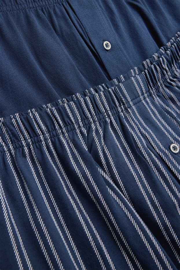 Heren - Set van 2 - boxershort - jersey - blauw