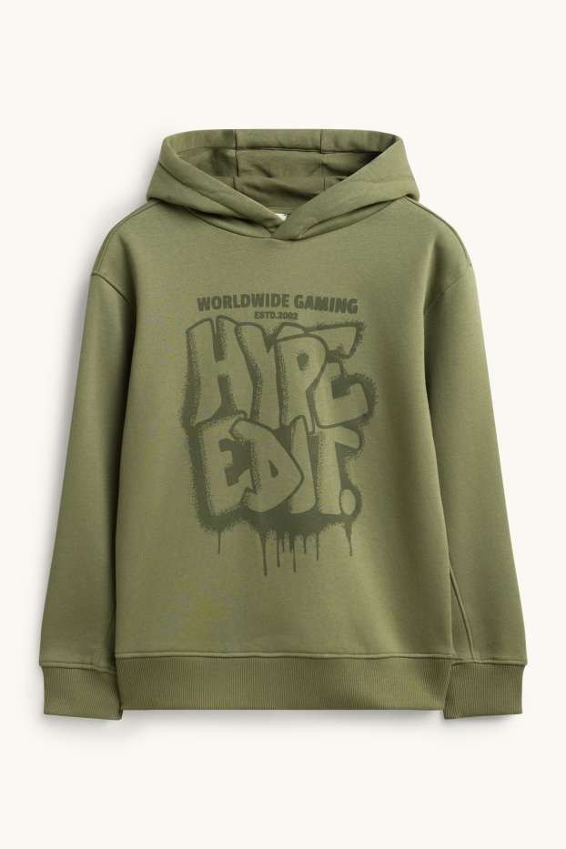 Children Boys - Hoodie - khaki