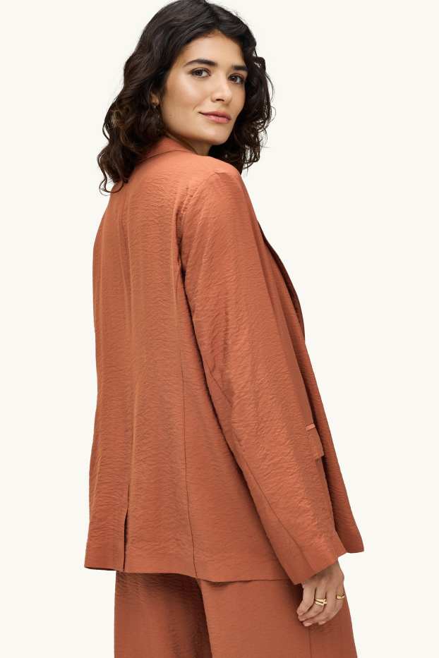 Damen - Business-Blazer - Regular Fit - braun