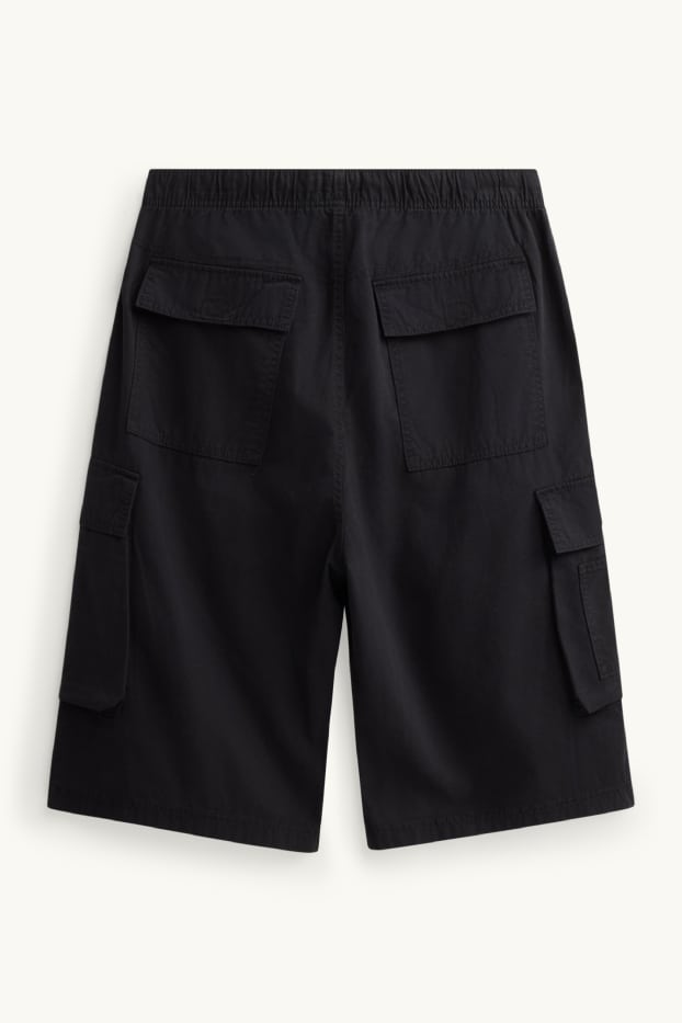 Herren - Cargo-Shorts - schwarz