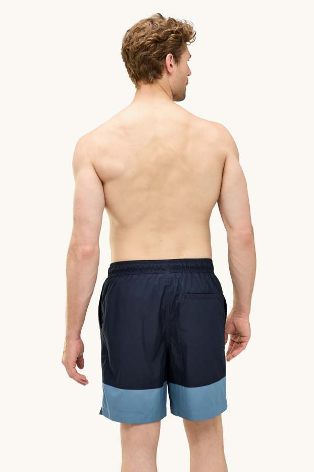 Uomo - Costume boxer - blu scuro