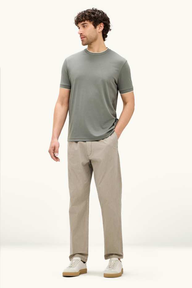 Hommes - Chino - slim fit - beige