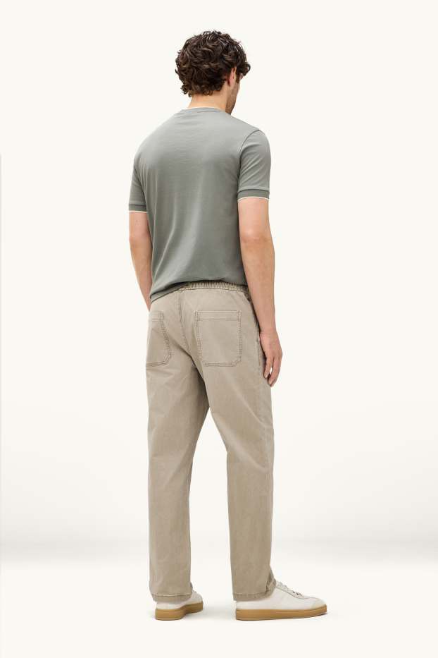 Hommes - Chino - slim fit - beige