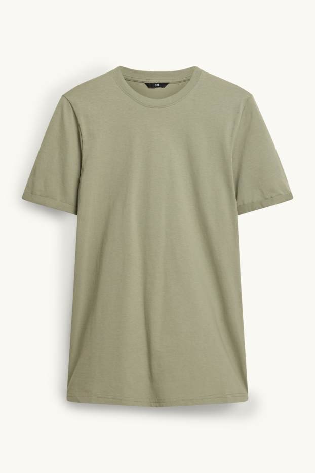 Pánské - Tričko - regular fit - zelená
