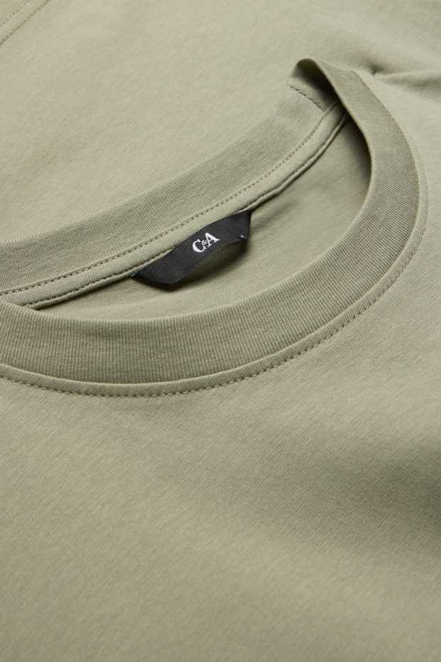 Pánské - Tričko - regular fit - zelená