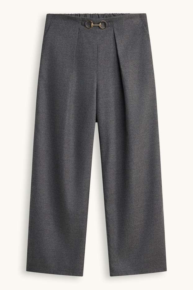 Copii - Fete - Pantaloni de stofă - gri închis