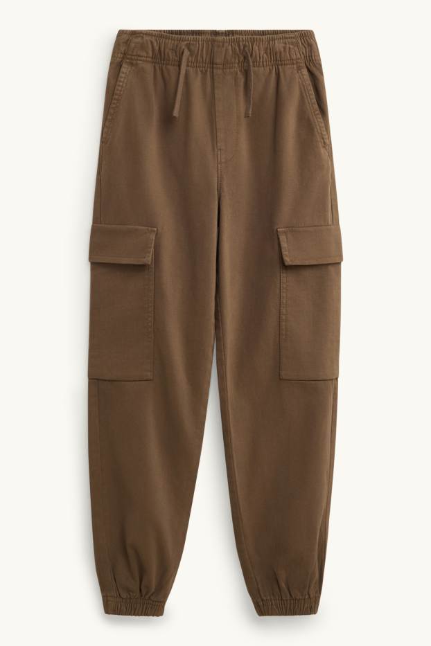 Enfants garçons - Pantalon cargo - marron