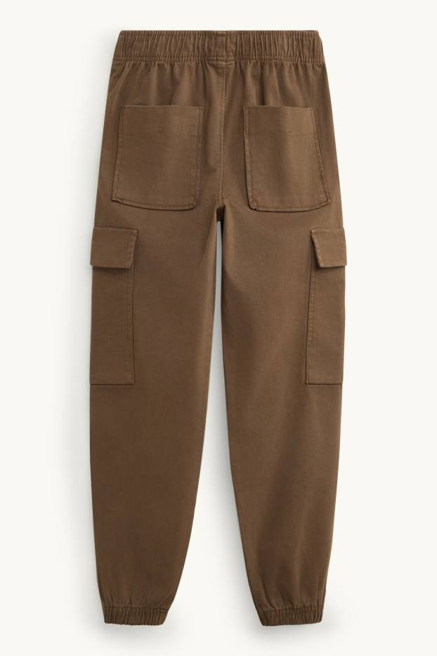 Enfants garçons - Pantalon cargo - marron