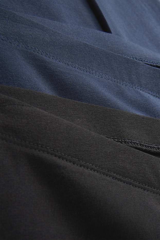 Femmes - Lot de 2 - leggings  - bleu  / noir